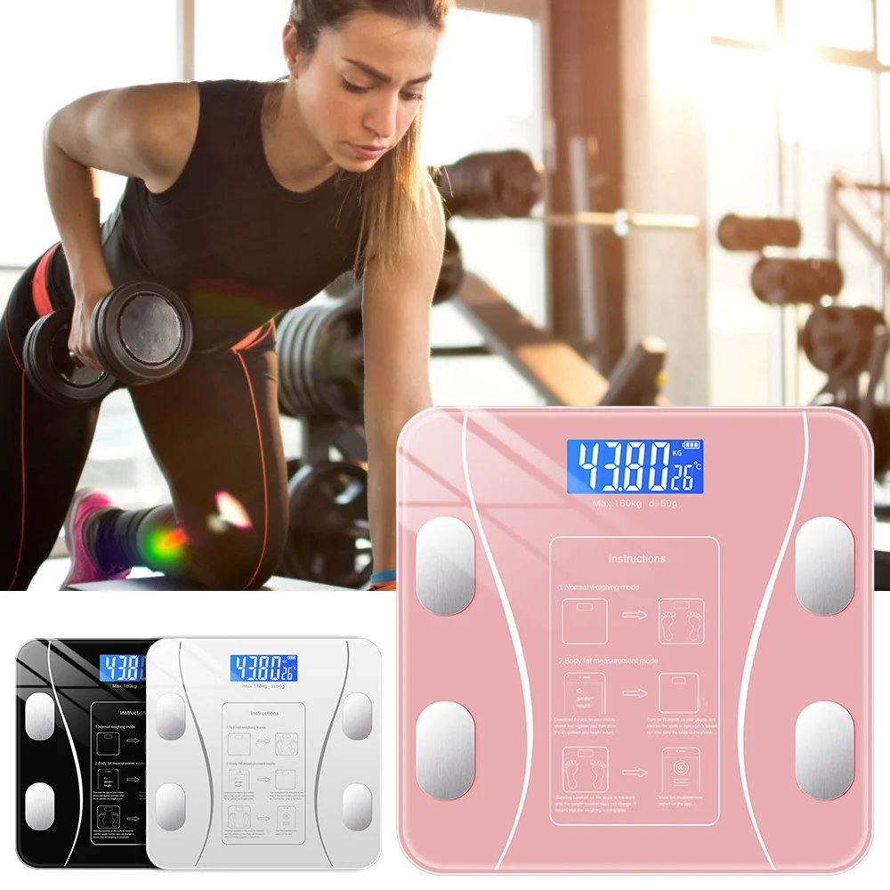 

Bluetooth Body Bathroom Fat Scale Smart Electronic Scales BMI Composition Precise Mobile Phone Bluetooth Analyzer Led Digital