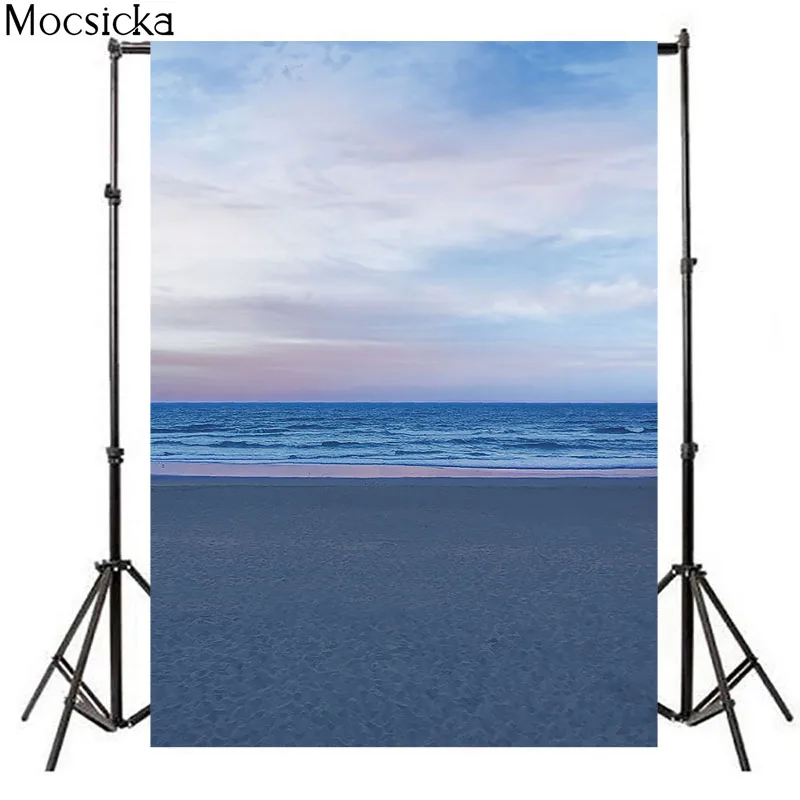 

Natural Scenery Photography Background Blue Sky And White Clouds Beach Decoration Props Adult Portrait Photo Backdrop Studio