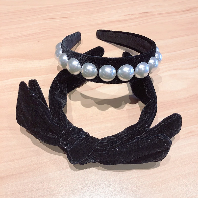 

Imitation Pearl Headband For Women Elegant Headband Wild Personality Fashion Bezel Turban Girls Hair Headwear