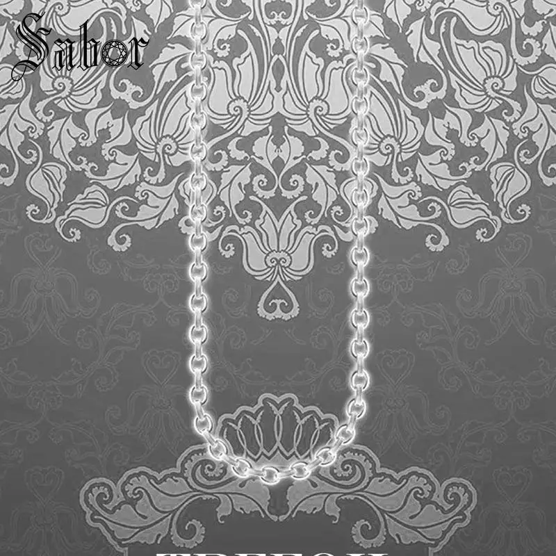 4 мм широкая цепочка на шею 2019 новые модные ювелирные аксессуары Серебристые цепи