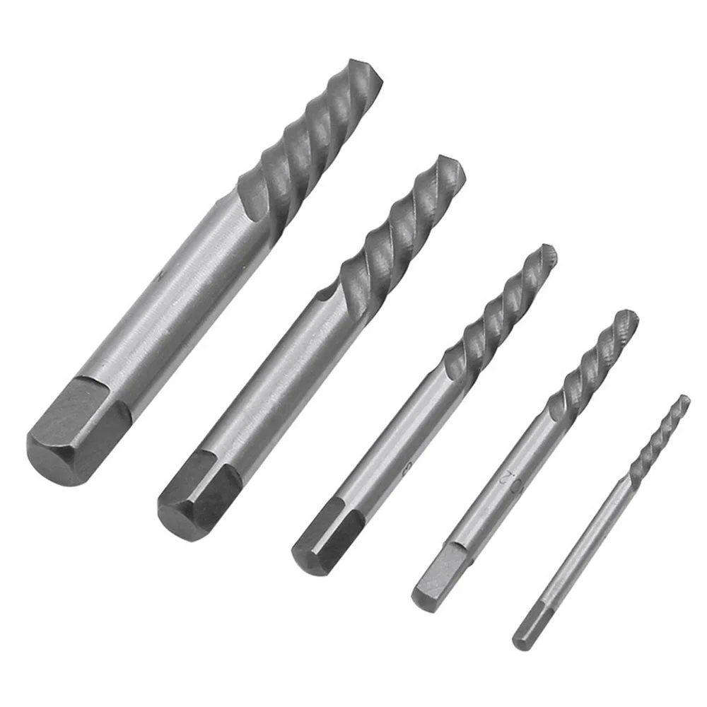 

1set Convenient Cobalt Left Hand Drill Bit Broken Bolt Damaged Screw Extractor Set with Metal Case To Collect The Tools Repair