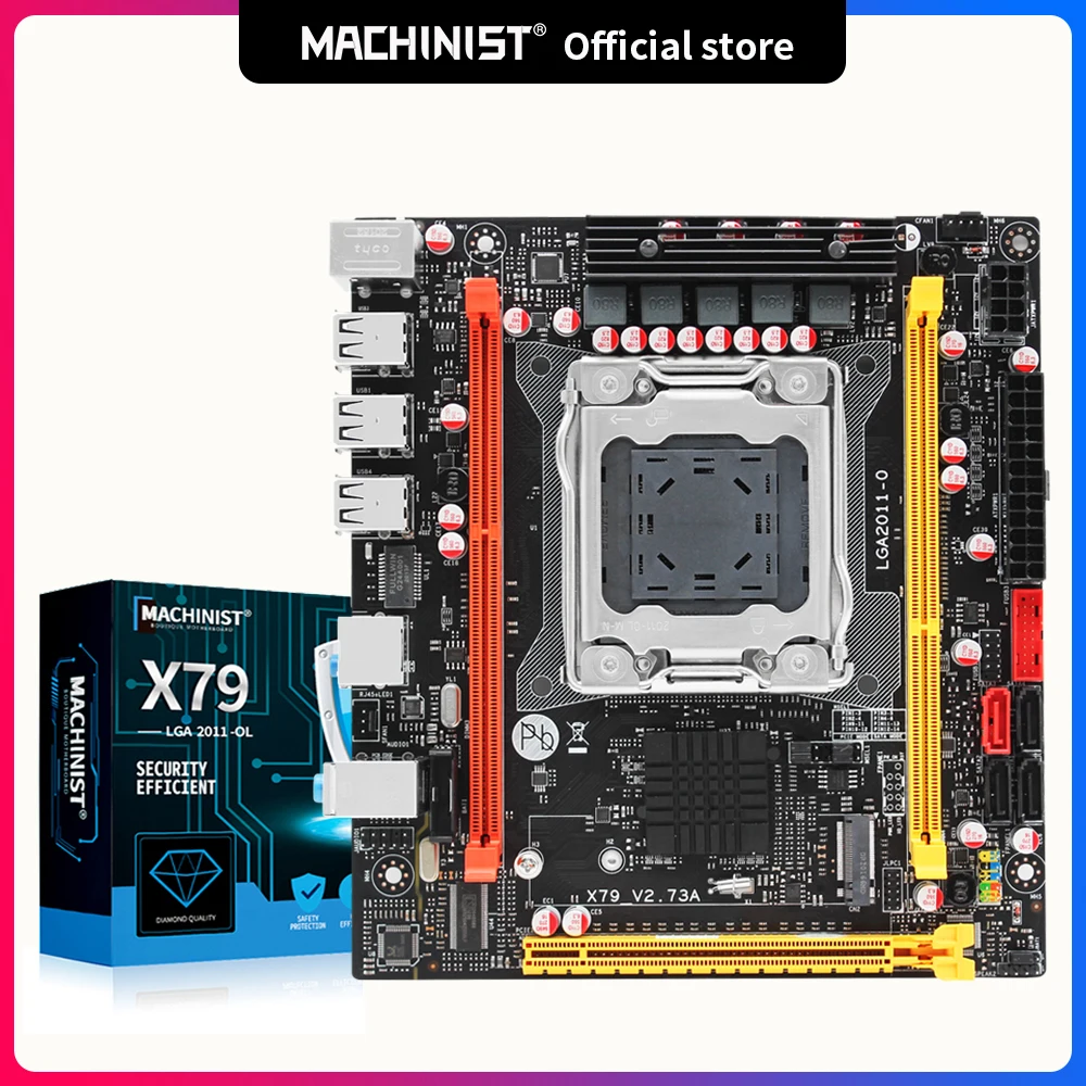 MACHINIST X79 материнская плата LGA 2011 ПОДДЕРЖКА Intel xeon E5 V1 V2 ЦПУ процессор DDR3 ECC REG без ecc