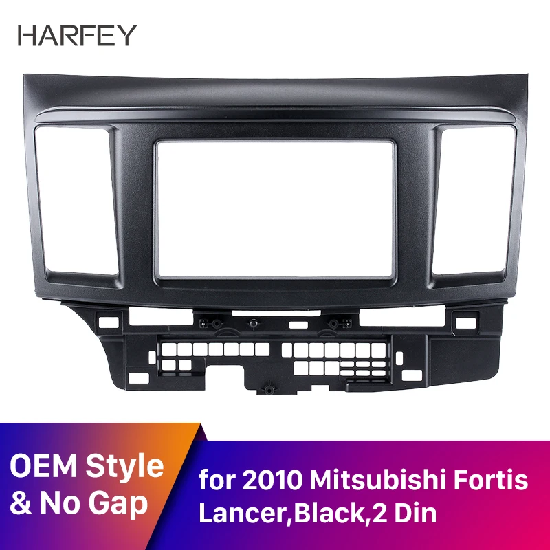 Harfey 2DIN Автомобильная стереорамка для 2010 Mitsubishi Fortis & Lancer стереоустановка рамка CD
