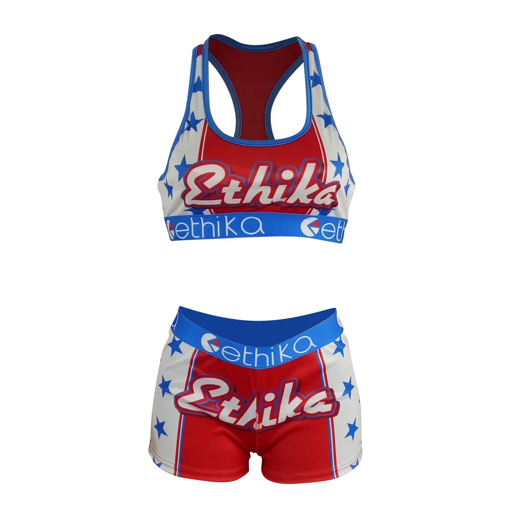 

ETHIKA Camouflage Sleeveless Shorts Set Women Cropethika Tank Top 2 Pieces Set Sexy Tight Club Party Lady Fashion Tracksuits