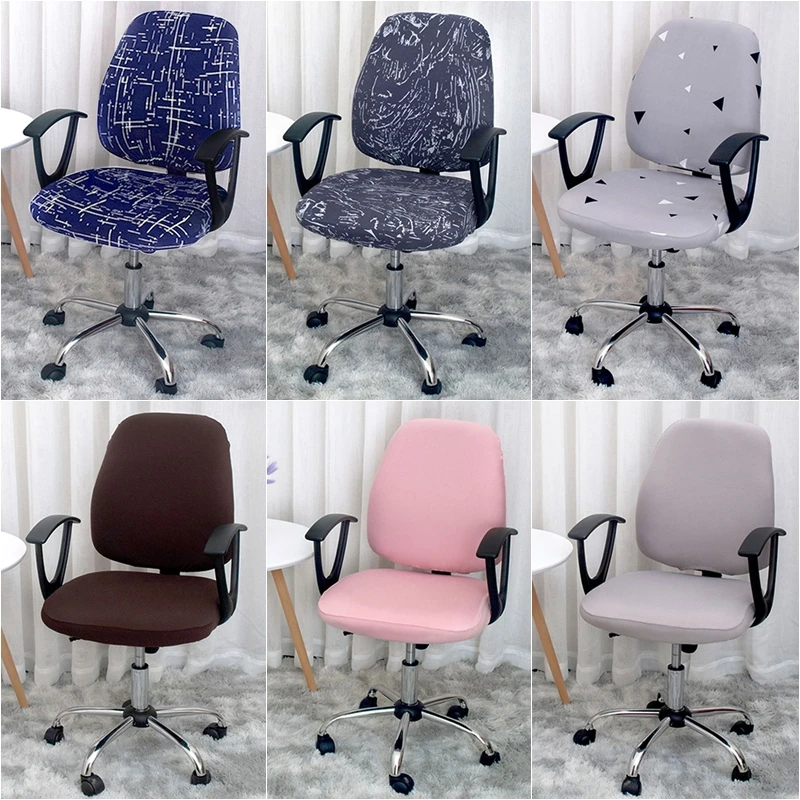 

Spandex Office Chair Covers Elastic Armchair Seat Cover Rotating Lift Computer Chair Slipcover Strech Silla Gamer Seat Protector