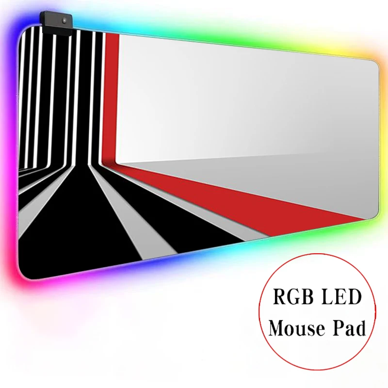 

Abstract line 40x90cm DIY Gaming Large Anime Mousepad RGB Computer Mouse Pad Gamer Mause Pad LED Backlit Mat Keyboard Desk Mat