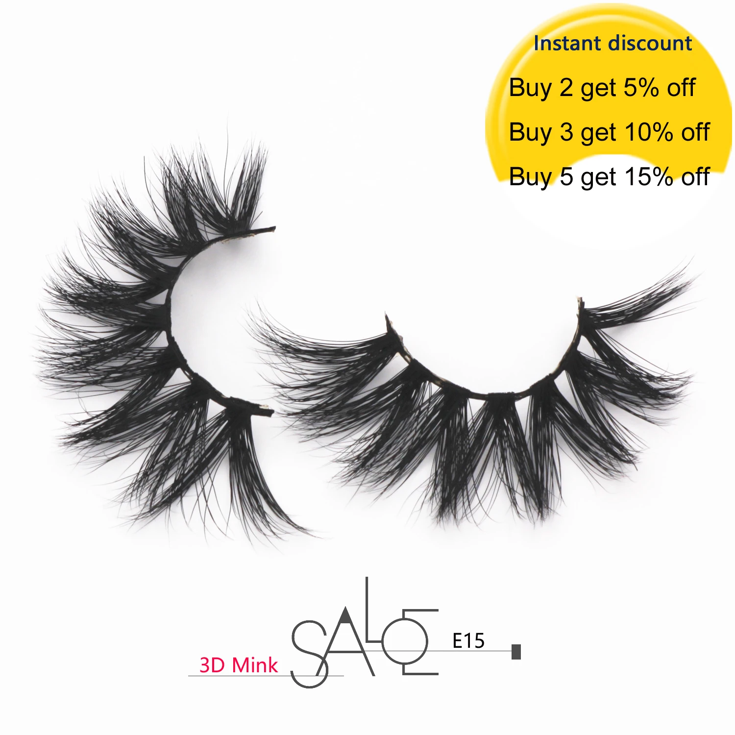 5D норковые ресницы толстые длинные полноразмерные безжестокость роскошный