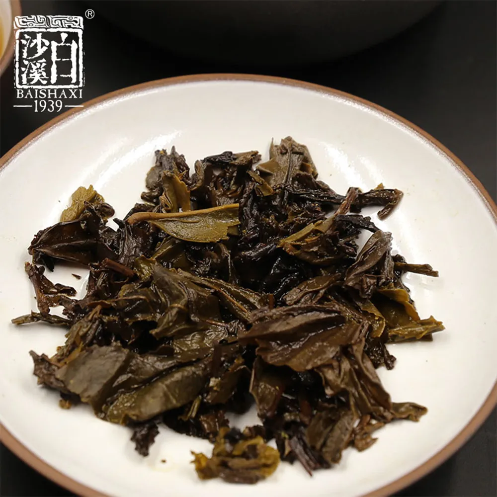 

Anhua Baishaxi 1953 Hei Cha Royal Fu Cha Dark Tea Golden Flower Brick Tea 318g