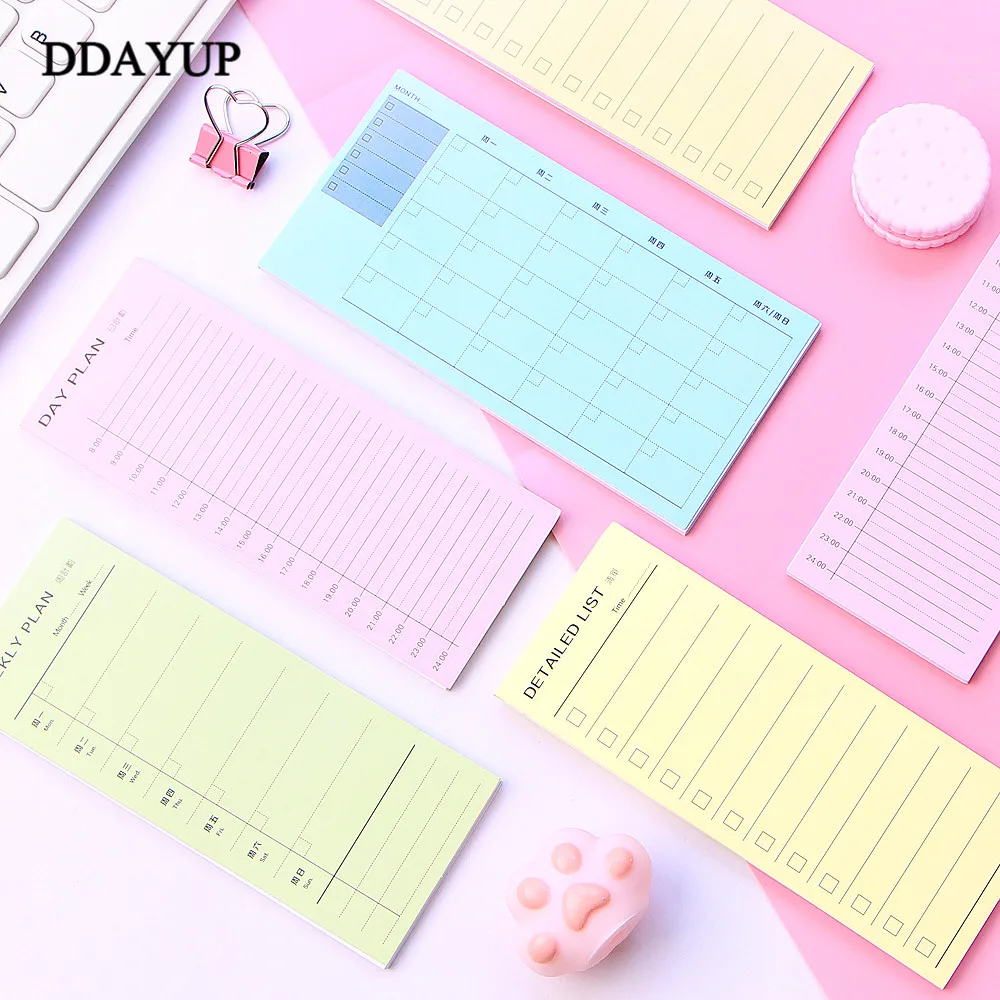 1 шт. блокнот для заметок ежедневный еженедельник список проверок портативная