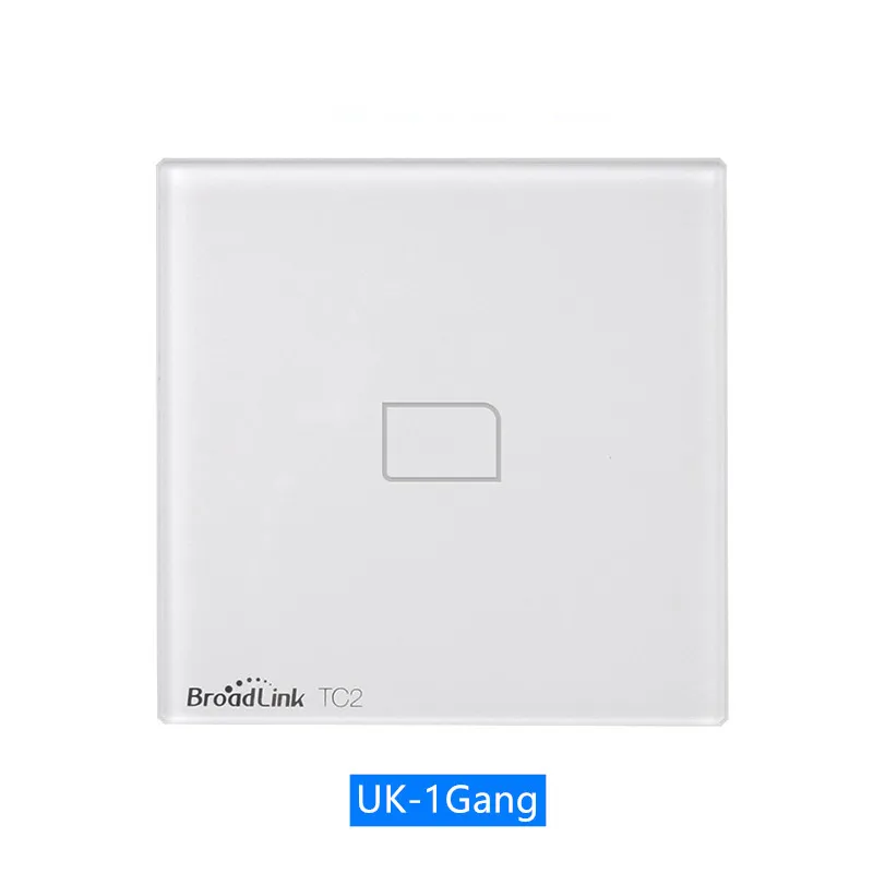1gang uk Broadlink TC2 ЕС WiFi переключатель сенсорная панель стекло Великобритания Стандартный Настенный светильник переключатель приложение управление телефон RM Pro умный дом автоматизация - Комплект: 1gang uk