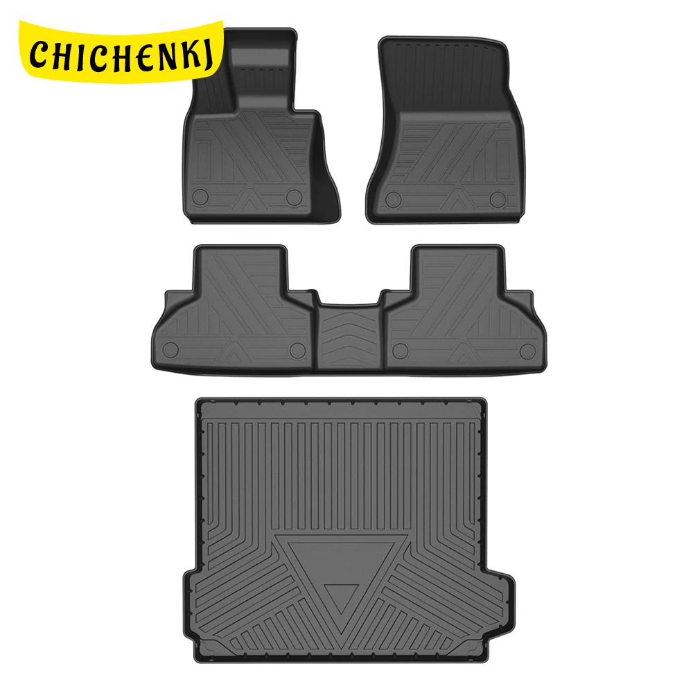 

For BMW X5 F15 2013-2018 Auto Car Floor Mats All-Weather TPE Foot Mats Odorless Pad Waterproof Tray Mat Interior Accessories