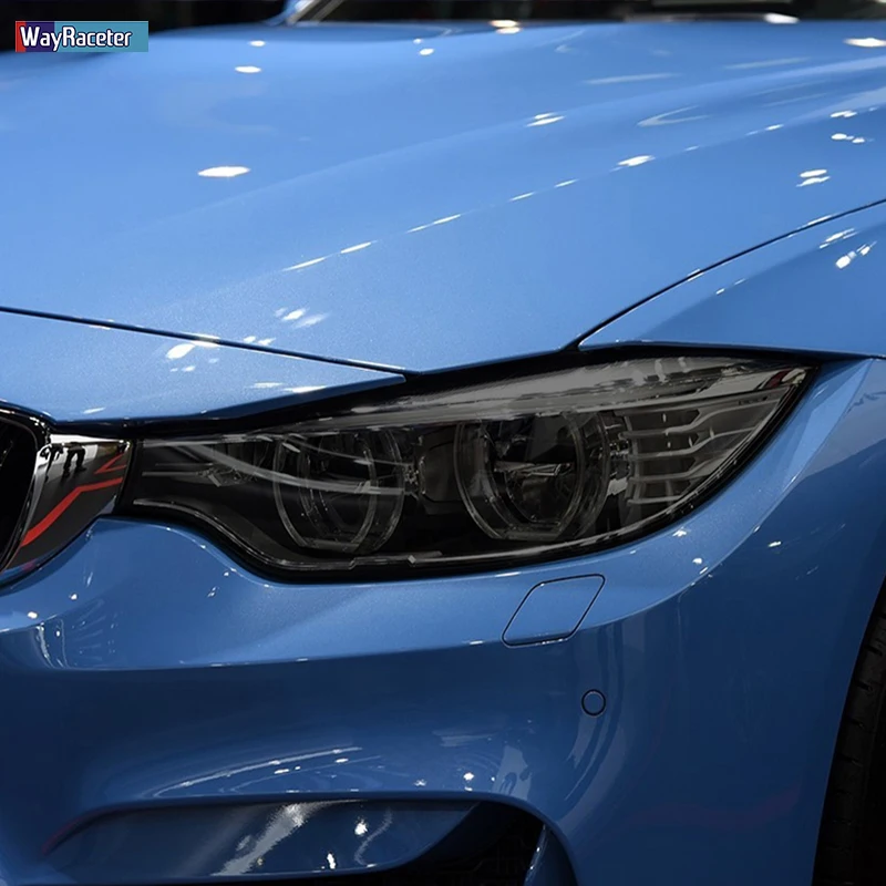 2 Pcs Car Headlight Protective Film Headlamp Restoration Transparent Black TPU Sticker For BMW M3 F80 M4 F82 F83 Accessories 2 Pcs Car Headlight Protective Film Headlamp Restoration Transparent Black TPU Sticker For BMW M3 F80 M4 F82 F83 Accessories