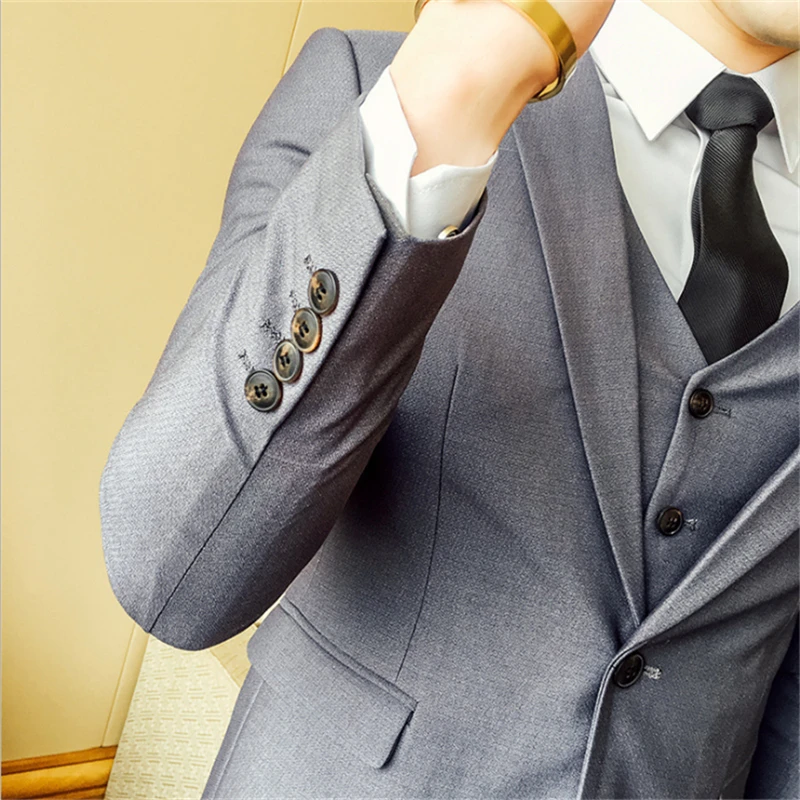 Custom Made Suits For Groom Tuxedo Stage Dress White Formal Wear 2021 Men