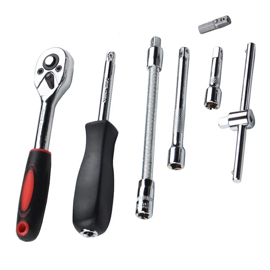 53 шт. 1/4 торцевой ключ с головкой двойной инструмент для ремонта автомобиля