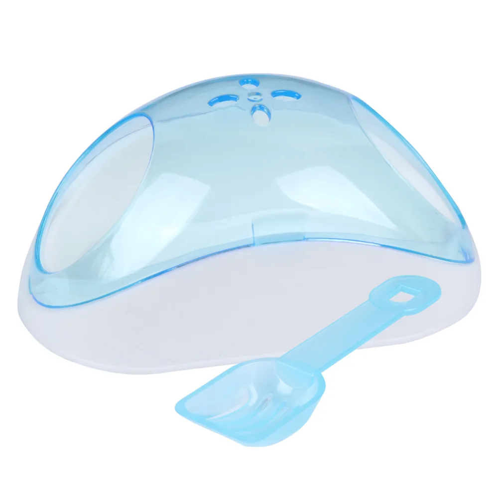 Маленький ПЭТ Шиншилла Хомяк песок ванная комната дом пластиковый контейнер для