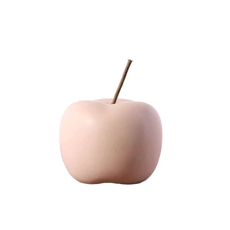 

Nordic Ceramic Apples Desktop Ornaments Creative Livingroom Office Cabinet Display Penguin Home Decoration Accessories Modern