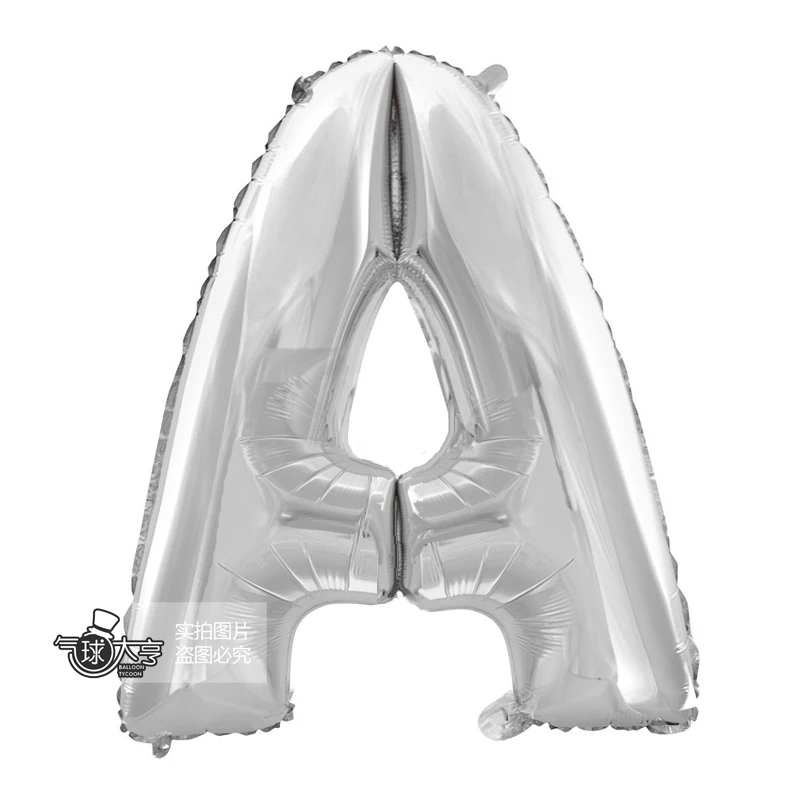 

16inch gold silver blue pink A-Z letter alphabet foil balloons wedding event christmas halloween festival birthday party B12-60