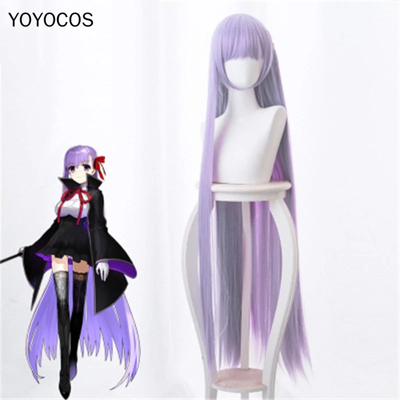 

FGO BB Cosplay Wig Fate Extra CCC Byibyi Cosplay Wigs Girl Purple 120cm Party Long Straight Hair Heat Resistant Synthetic Hair