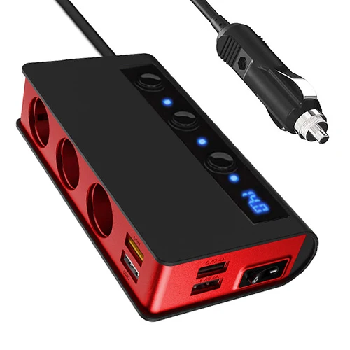 

Автомобильный Разветвитель Прикуривателя, 12 В/24 В, с 4 портами USB