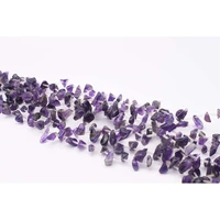 aaa natural smooth amethyst irregular shape loose stone beads for diy necklace bracelet jewelry make 15 free delivery