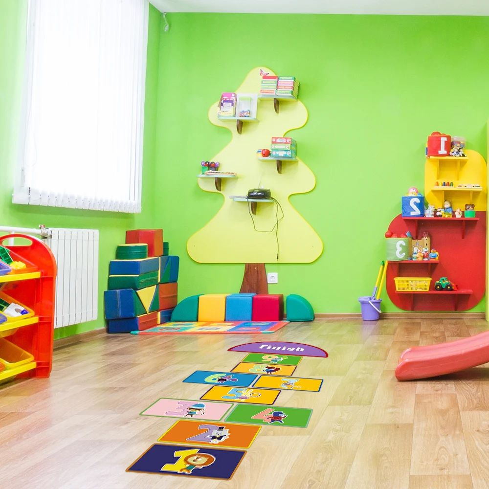 Детская игра Hopscotch напольная наклейка для детской комнаты детская родителей и