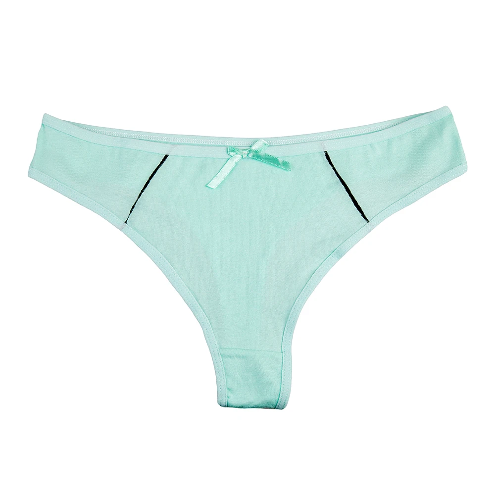 Женские хлопковые стринги однотонные трусики 3 шт./лот|Женские трусики| |