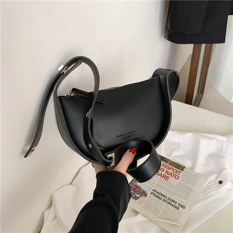 

Womens Handbags 2021 Fashion New College Style City Simple Saddle Spring Five Color Slant Shoulder Bag Purses