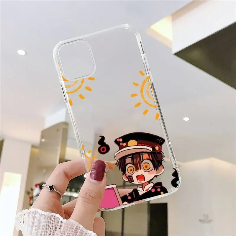 

Toilet Bound Hanako Kun Phone Case Transparent for iPhone 6 7 8 11 12 s mini pro X XS XR MAX Plus SE cover funda