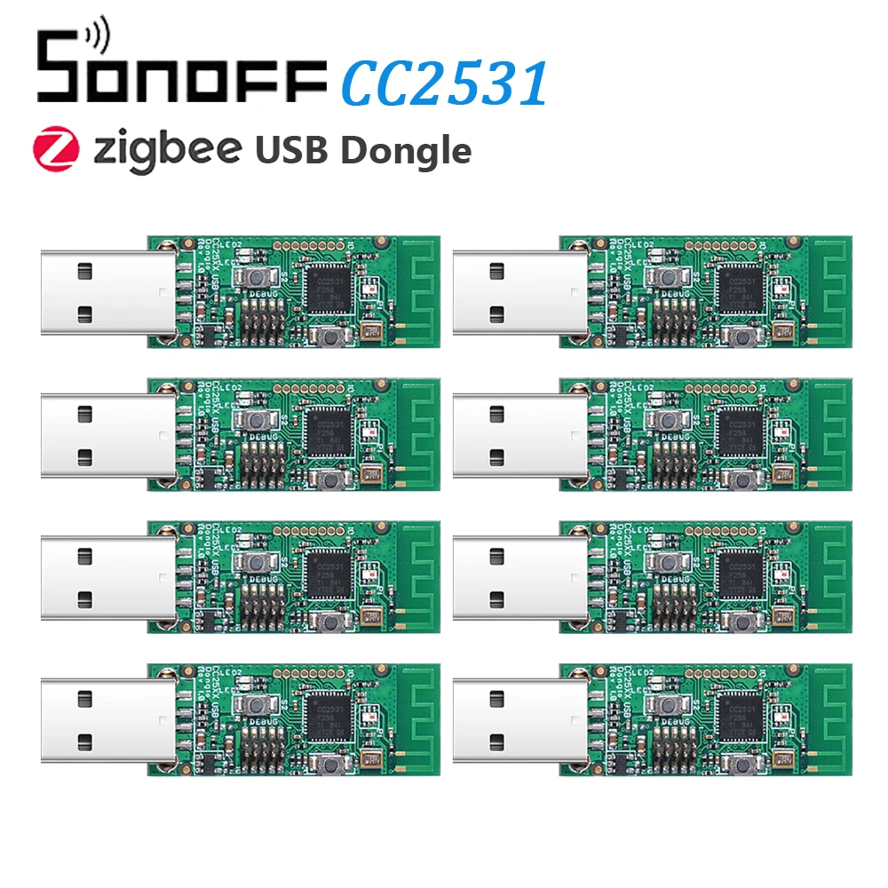 8 шт. USB-ключ Sonoff Zigbee CC2531 | Электроника