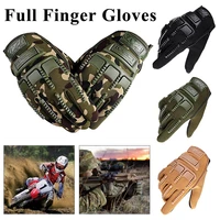 1 pair motorcycle gloves microfiber motobike riding outdoor military army sports hiking fishing motocross protective gear gloves