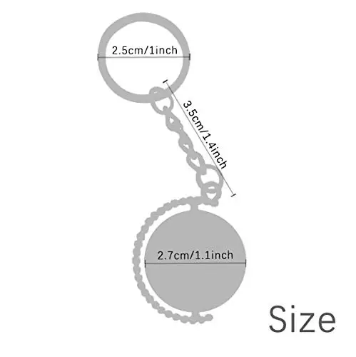 

Notre-Dame de in Paris France Rotatable Key Chain Ring Keyholder