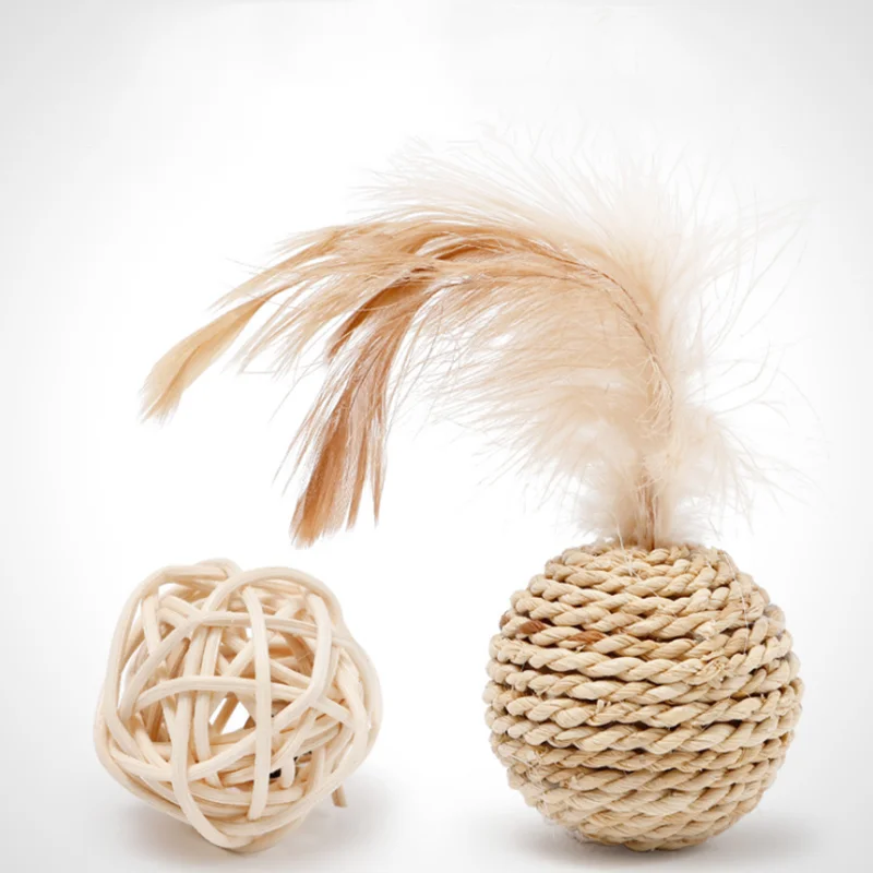 

Cat Toy Plant Straw Bell Cat Toy Feathers Tease Cat Toy Cat Bell Toy Cat Kill Time Bell Cat Toys Interactive