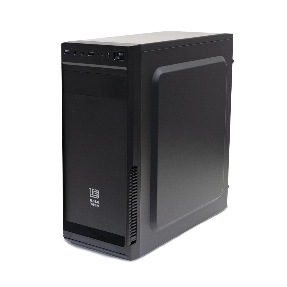 Компьютерный корпус BaseTech M3304 ATX Midi Tower USB 3.0 черный Без БП (BT B)|Корпуса для