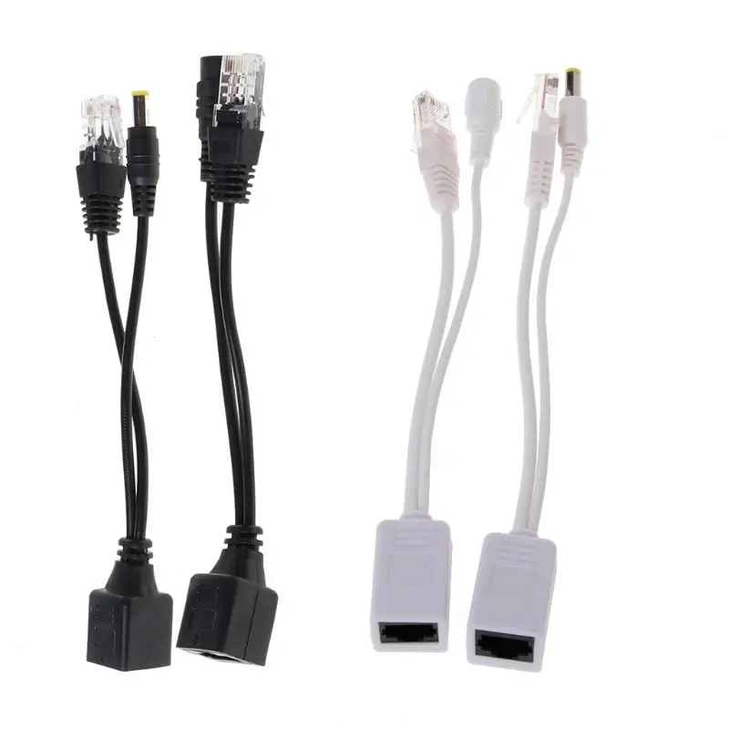 

RJ45 Injector POE Splitter Adapter Cable Kit Passive Power Over Ethernet 12-48V W3JB