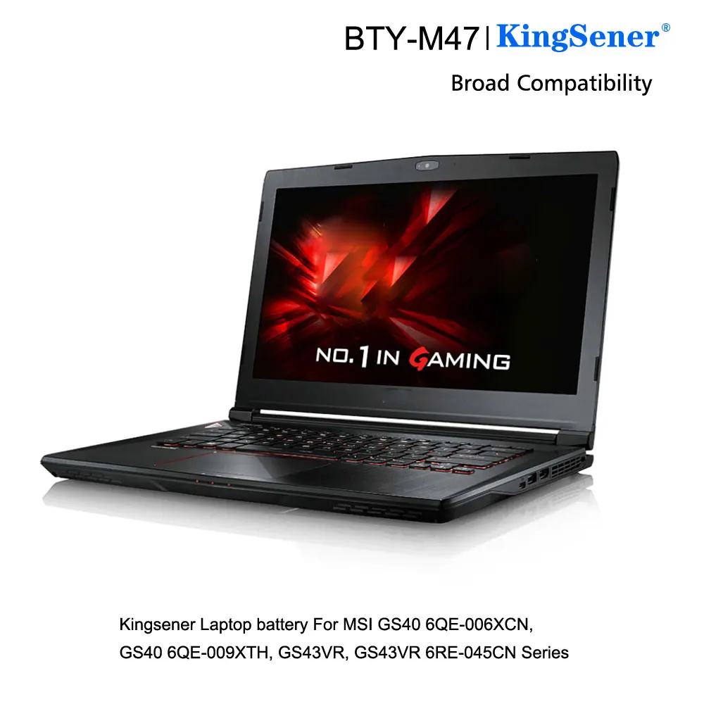 KingSener BTY-M47 ноутбук Батарея для MSI GS40 GS43 GS43VR 6RE GS40 6QE 2ICP5/73/95-2 MS-14A3 MS-14A1 7,6 V 8060 мА-ч/61.25WH