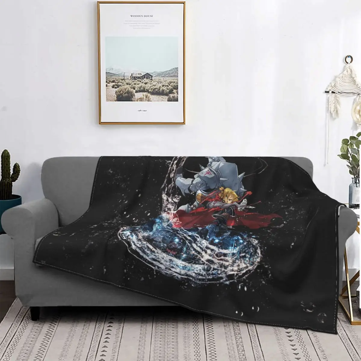 

Fullmetal Alchemist Winry Rockbell Fantasy Manga Blankets Coral Fleece Plush Decoration Bedroom Bedding Couch Bedspread