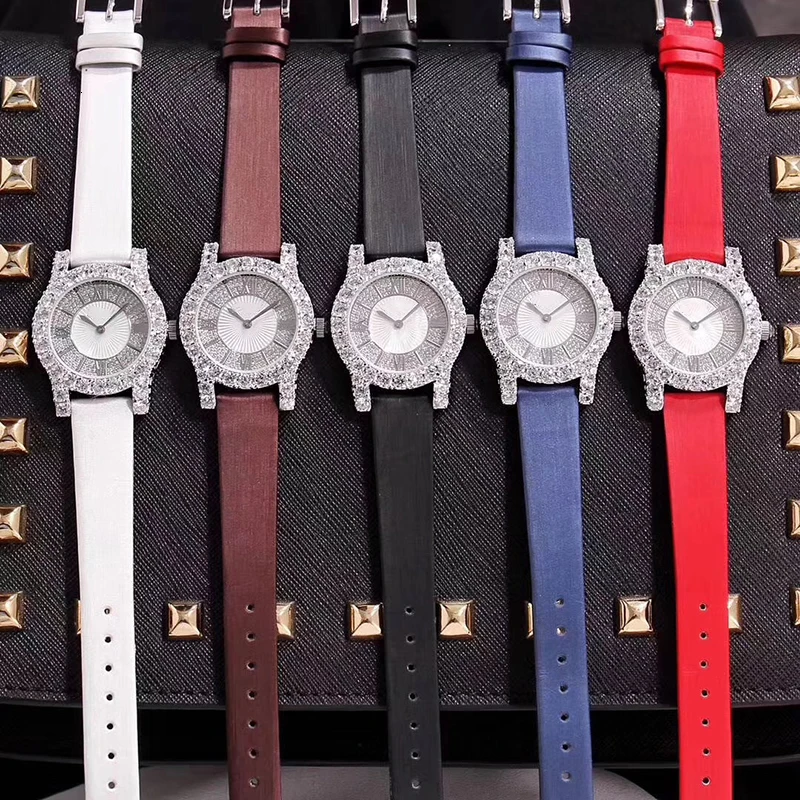 Популярные брендовые Роскошные Классические наручные часы из натуральной кожи