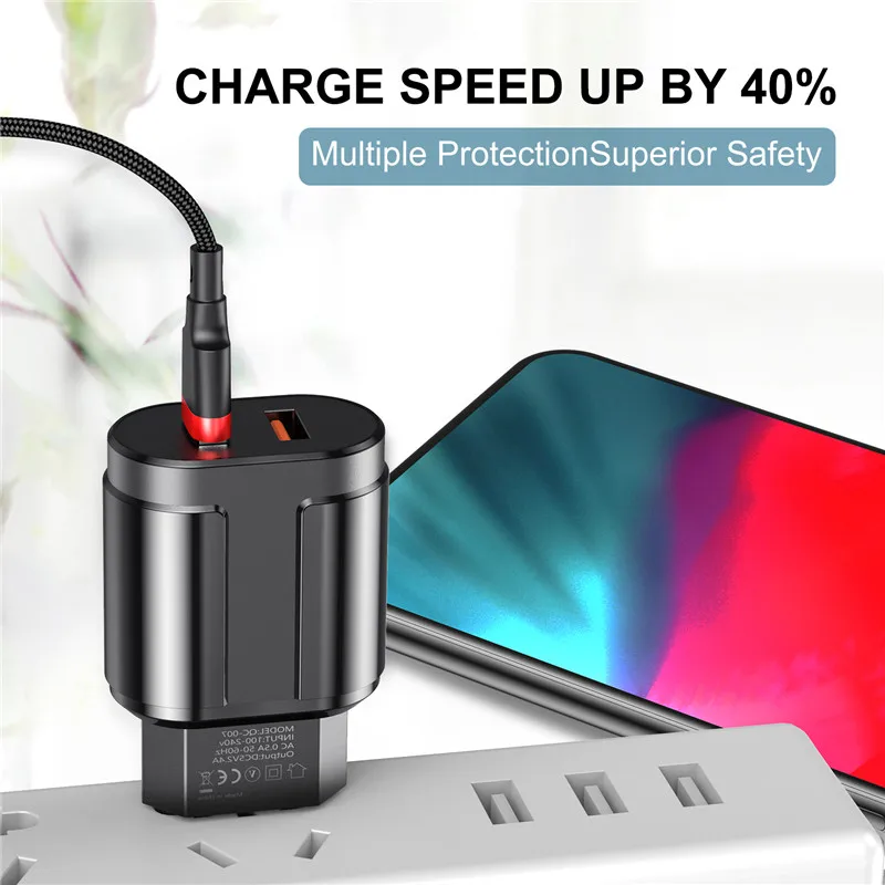 Сетевое зарядное устройство USLION с двумя USB портами 5 В 2 4 А быстрая зарядка