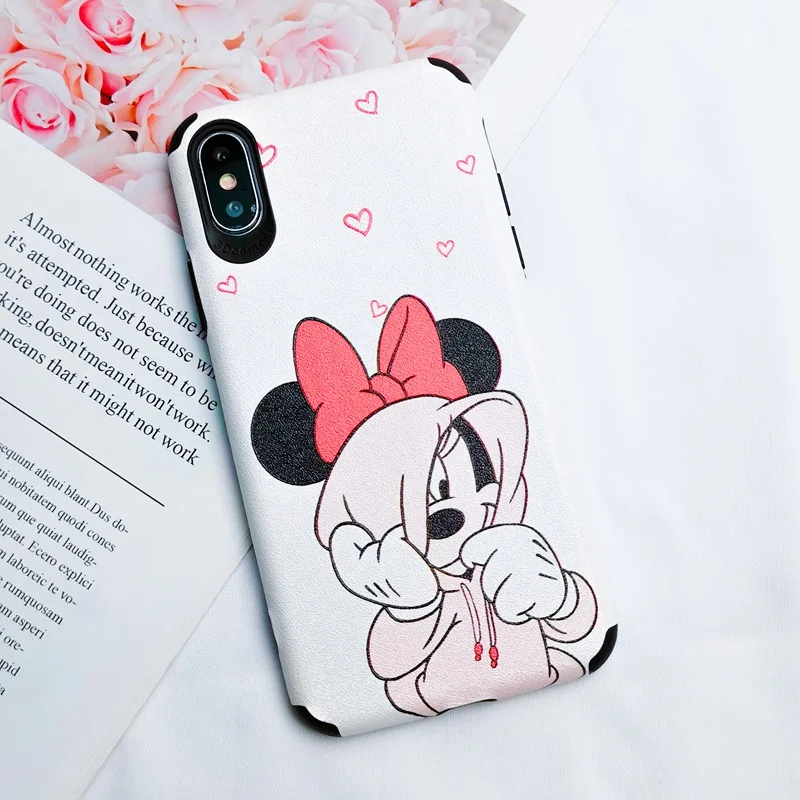 Half MinnPink Мягкий чехол для iPhone 7, 8 Plus, 6, 6 S Plus, X, Xs, XSMax, XR, 11 Pro, Max, чехол для телефона, чехлы - Цвет: Half MinnPink