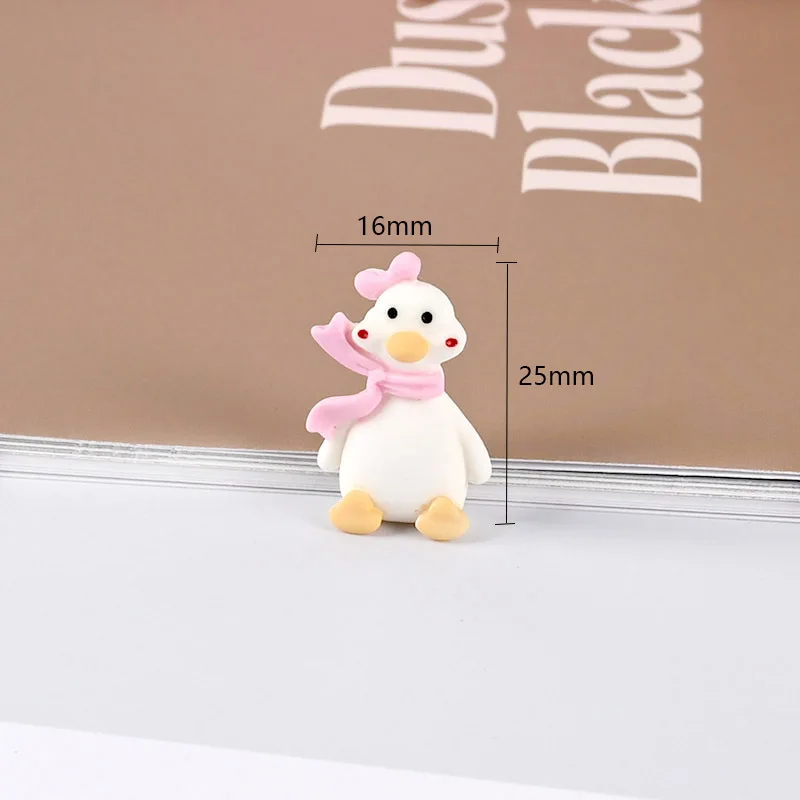 10 pcs resin cartoon kawaii duck phone case diy cute animal hair rope hairpin refrigerator storage box hand made accessories free global shipping
