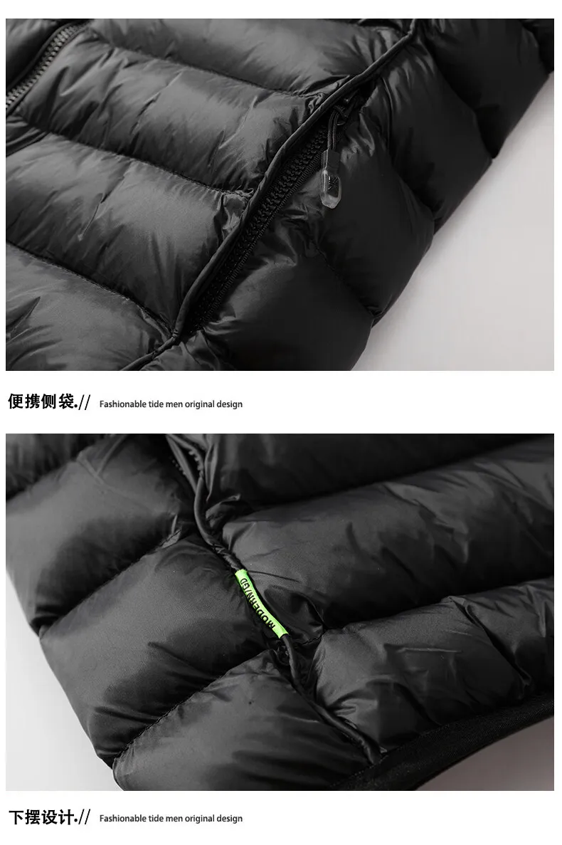 Men's Parkas Winter Fashion Trend Warm All match Long sleeved Jacket Detachable Cap Casual Coats Men Large Size Overcoat Clothes