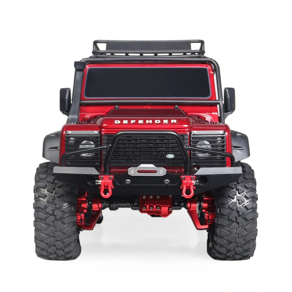 TRX-4 Metal Front Bumper with Led Light for 1/10 RC Crawler Car Traxxas TRX4 D90 D110 Defender Axial SCX10 90046 Upgrade Parts | Игрушки и