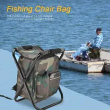 Folding Camping Fishing Chair Stool Portable Backpack Cooler Hiking Picnic Bag