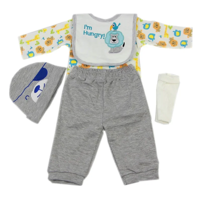 

Ha Suit 5-piece Rebirth Doll Male 22-23 Inch(55-57cm) Lion Baby Soft Skin-friendly Fabric.