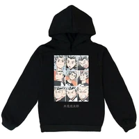 japan anime haikyuu print hoodies sweatshirts baby boys casual hooded kids pullover girls casual long sleeve hoodies sweatshirts