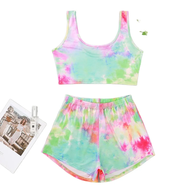 

1711b-5Satin Pajamas Sexy Lace Pijama Nightie Sleepwear Home Clothes Tops and Shorts Women's Silk Pajamas Solid Color Set Women