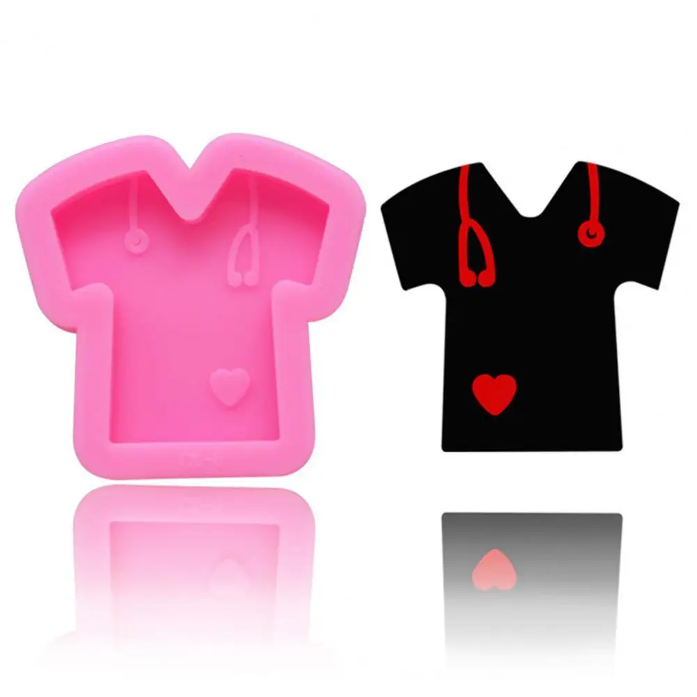 

New Style Creative DIY Fun Silicone Mirror Epoxy Kids Clothes Keychain Fondant Cake Baking Mold Kitchen Bakeware Supplies