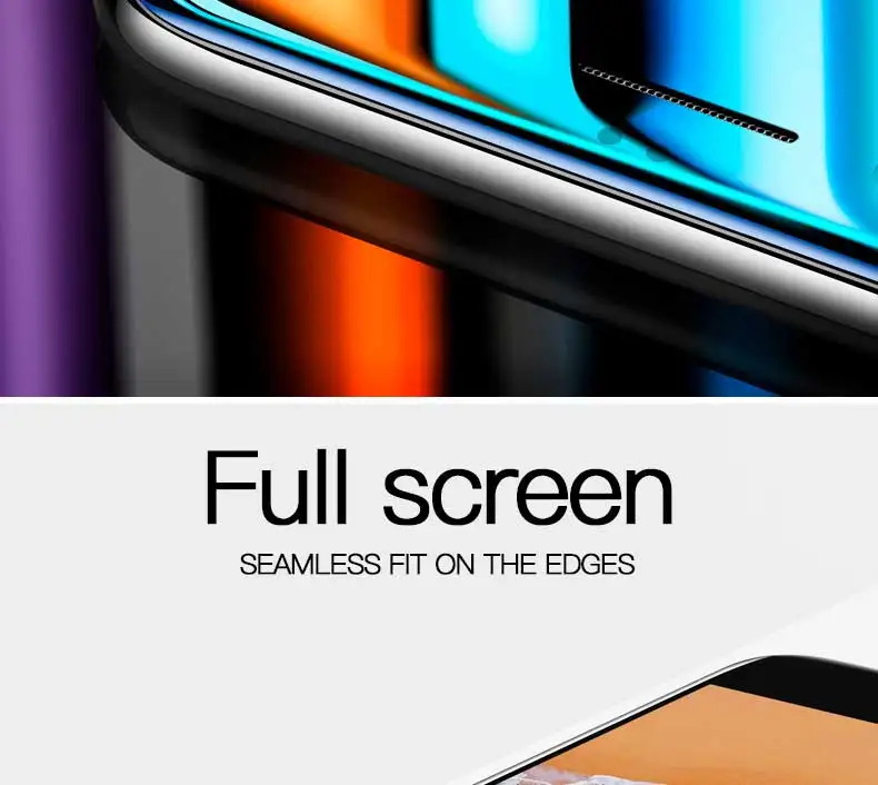 100D закаленное стекло с закругленными краями для iPhone X XR XS 11 Pro Xs Max полное покрытие защитное стекло на iPhone 7 8 6 6S Plus пленка