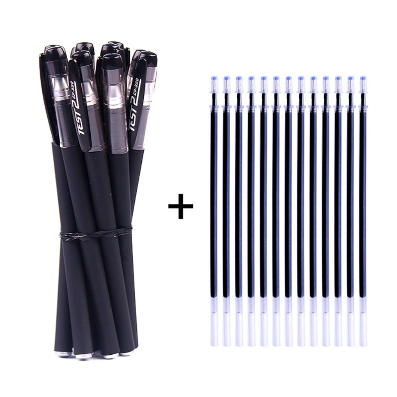 

20 Pcs 0.5mm Gel Pens +50 Pcs Refills Set Office School Writing Stationery Gifts D08A