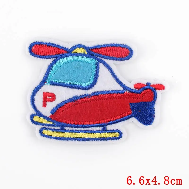 Мультфильм Самолет железа на патчи одежду швейная вышивка патч полоса Сделай Сам